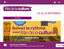 Tablet Screenshot of fetedelaculture.ca